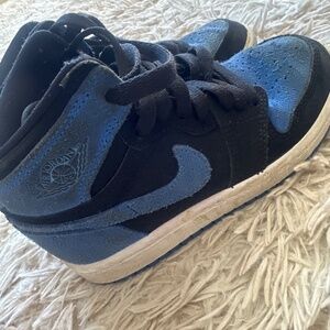 Nike Air Jordan Blue and Black Shoes Size 12
